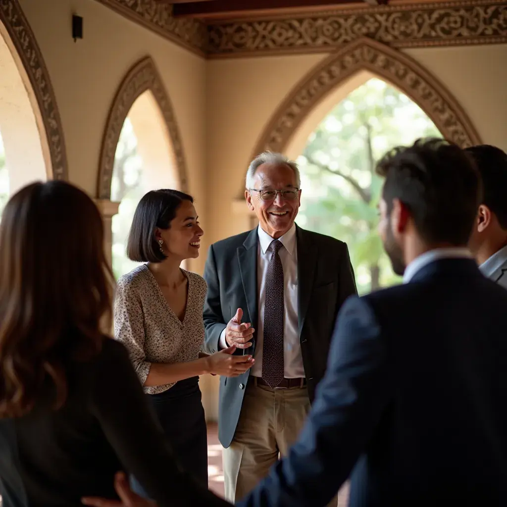 Professional business solutions and digital transformation illustration